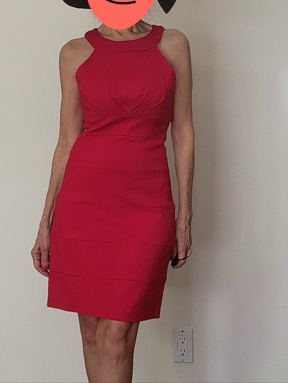 Teeze Me Crimson Red Bandage Style Cocktail Dress - Size 3
